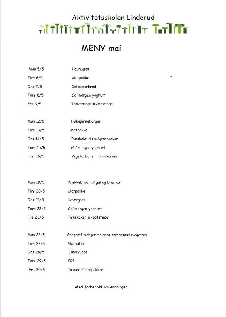 Meny mai