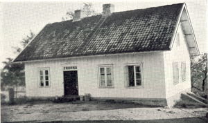 Første skolebygg
