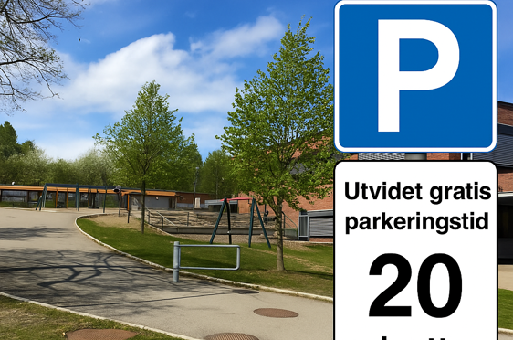 Et skilt i veikanten Et skilt i veikanten