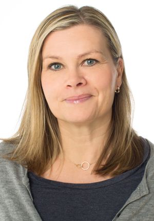 en person med blondt hår