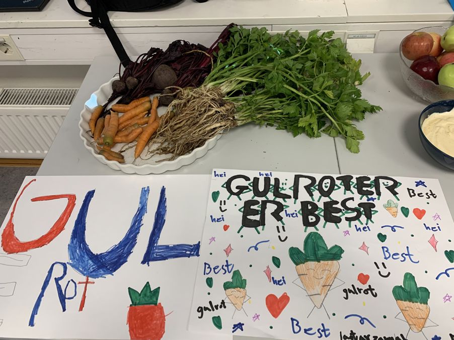 en tallerken med mat