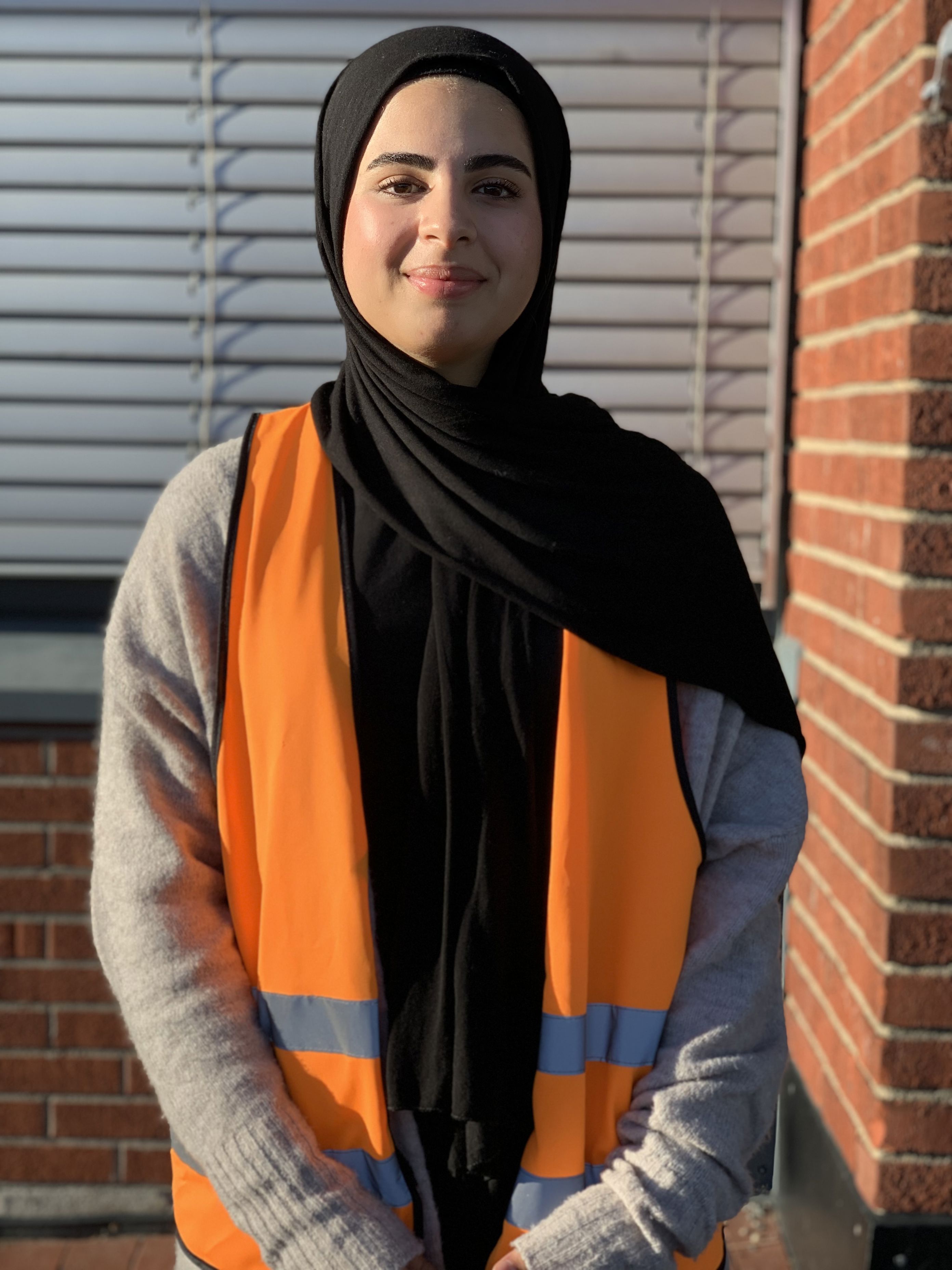 en person med skjerf