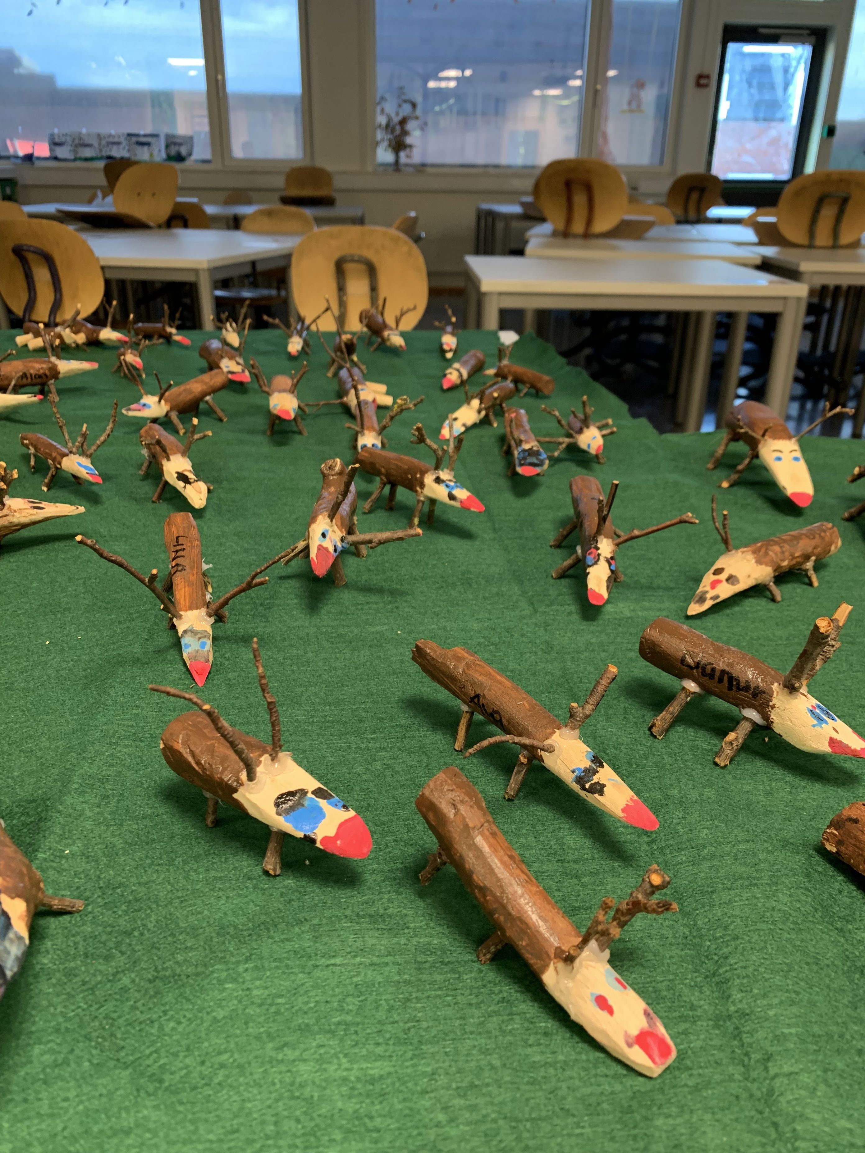 En gruppe lekefly i tre