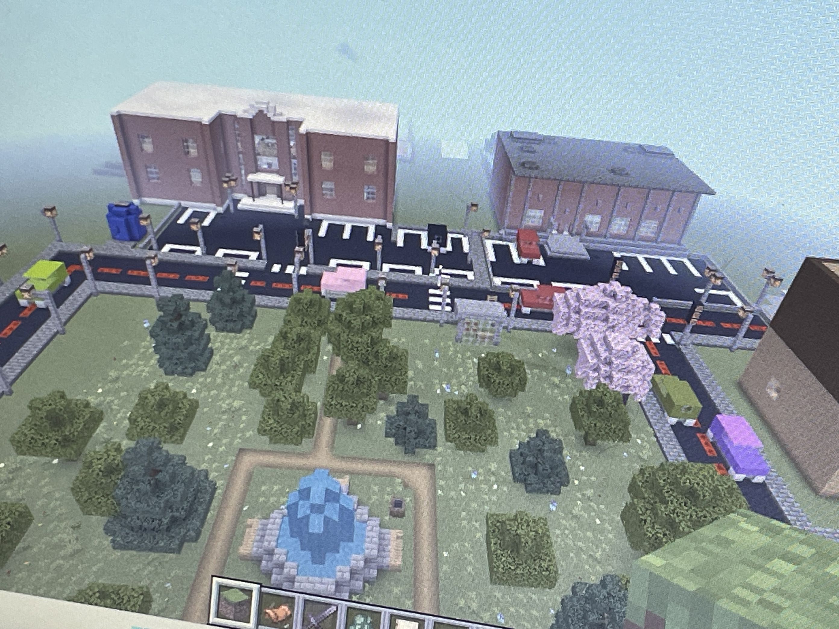 En modell av en bygning