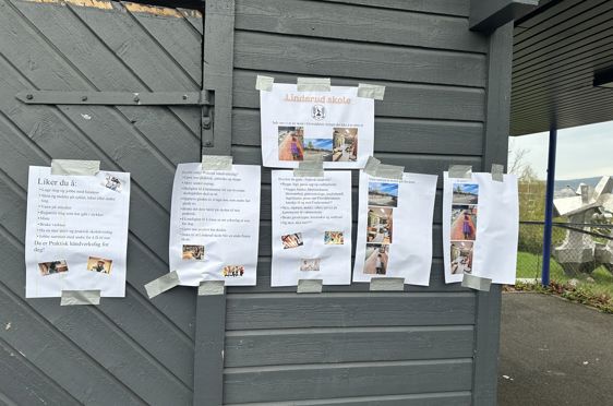 en gruppe papirer på en treflate
